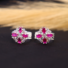 Pink Aura Silver Toe Ring