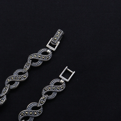 Elegant Silver Charm Bracelet