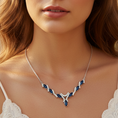 Midnight Bloom Necklace and Earring Set