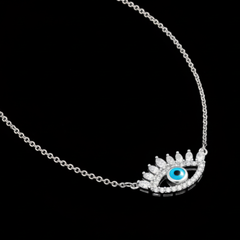 Glamour Evil Eye Marquise Necklace