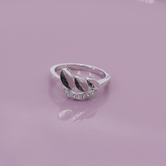 Trinity Leaf Silver Ring