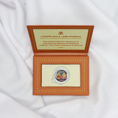 999 Purity Silver Coin: Lakshmi Maa & Lord Ganesha