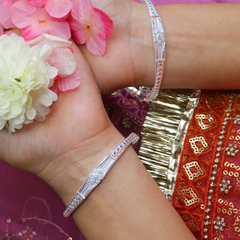 Pure Shine Silver Bangles