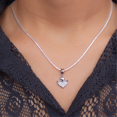 Silver Feeling Heart Pendant