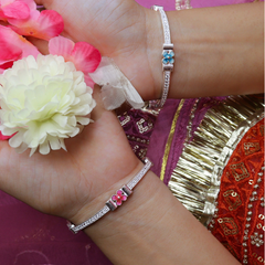 Radiant Silver Bangles