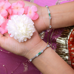Aesthetic Grace Silver Bangles