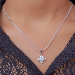 Shiny Square Spark Pendant