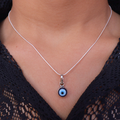 Blue Aura Evil Eye Pendant