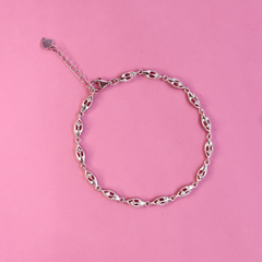 Silver Leaf Charm Bracelet