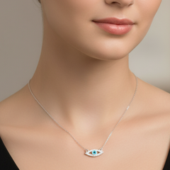 Sparkle Evil Eye Protection Necklace